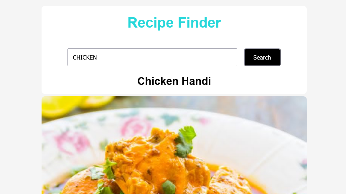 Recipe Finder screenshot